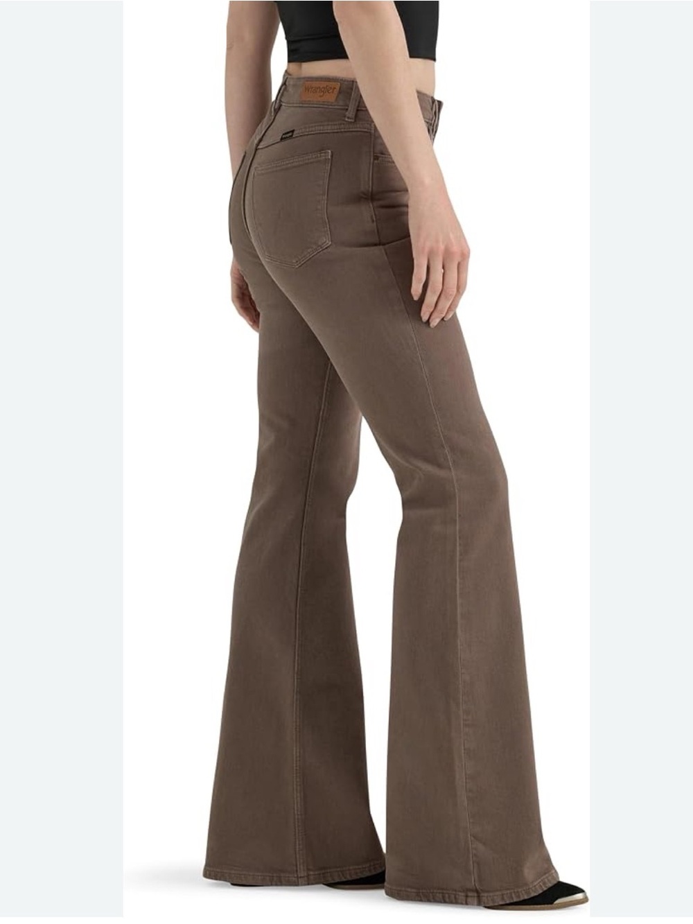 Wrangler Women's Brown Flare Jeans stretch pants